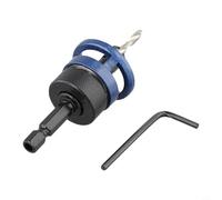 Jotekonoby Mèche conique pour travail du bois, fraise à défoncer à tige de 9,5 mm avec design anti-retour, foret à bois en acier au carbone pour la fabrication de tiroirs et charnières (9,5 x 3,5)