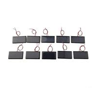 Jotekonoby Mini panneau solaire 0,3 W 5 V 60 mA DIY Chargeur solaire Petites cellules solaires Module en polysilicium Portable Camping Randonnée Kit d'alimentation 68 x 37 mm (10 pièces)