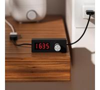 Jotekonoby Minuteur 24 heures, compte à rebours avec entrée USB, prise de minuterie réglable pour arrêt automatique, affichage numérique, basse tension 5 V,