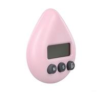 Jotekonoby Minuteur numérique étanche pour cuisine et salle de bain, fonction mémoire, compact 8 x 6,5 x 2,5 cm, options magnétiques et suspendues, alarme sonore claire (poudre légère)