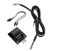 Jotekonoby Module de capteur de température numérique pour la surveillance du sol, sonde étanche avec tension d'alimentation de 3 V à 5,5 V, adaptateur compatible DS18B20, IC de haute précision