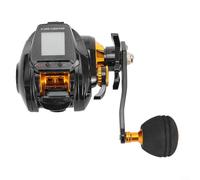 Jotekonoby Moulinet de pêche électronique avec compteur de ligne Grand écran 6.3:1 Ratio de vitesse Fonction alarme de morsure 12 niveaux Frein magnétique Main droite Baitcaster