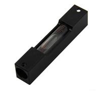 Jotekonoby Niveau en alliage d'aluminium pour l'alignement des machines, outil de niveau de précision compact avec sensibilité de 50,8 cm et 2 mm, fiole de ligne cuite, étanche, antirouille (noir)