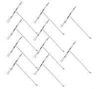 Jotekonoby Oceans Lot de 10 bas de ligne de pêche en forme de T avec perles pour eau salée et eau douce 12 cm