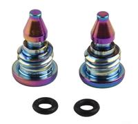 Jotekonoby Oring for Magura Ebt Brake Systems Lot de 2 boulons en alliage pour frein à disque hydraulique Maintena pour purge de vélo avec vis (pour arc-en-ciel)