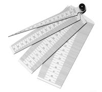 Jotekonoby Outil de mesure conique 0-15 mm en acier inoxydable pour alésage cylindrique, trous et fentes de mesure de largeur (0,7 mm)