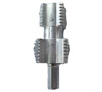 Jotekonoby Ouvre-filetage interne PPR à 4 points 6 points pour tuyaux en plastique PVC, outil de filetage à double extrémité avec construction en alliage d'aluminium,