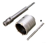 Jotekonoby Ouvre-trou mural pour béton - Ensemble de forets à béton avec tige d'extension de 200 mm pour perçage de pierre et de maçonnerie, tige de connexion filetée, robuste