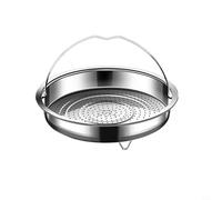 Jotekonoby Panier vapeur en acier inoxydable avec poignée pour autocuiseur, mijoteuse, casserole - 20/22/24 cm, égouttoir à la vapeur, uniforme (S)