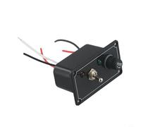 Jotekonoby Panneau d'interrupteur à bascule 3 voies DC 12 V avec porte-fusible pour bateaux, camping-cars, yachts, modes d'arrêt manuel automatique, étanche, ABS