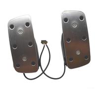 Jotekonoby Pédale de frein d'accélérateur de rechange pour Ninebot Go-Kart Pro, ensemble de contrôle du pied en métal pour conversion de karting, pièce de rechange blanche compatible (frein