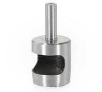 Jotekonoby Perforatrice creuse HSS pour cuir, outil de perforation de ceinture, foret en métal pour éponge en caoutchouc PVC, plastique, caoutchouc, 2 à 25 mm de diamètre, 55 mm de longueur, argenté