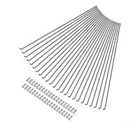 Jotekonoby Pièces en acier plus 24 pour 275 pouces 26 rayons 29er vélos VTT compatibles avec roue de montagne 261 mm 2 (287 mm)