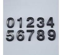 Jotekonoby Plaque de jardin en résine ABS - Plaque de porte en chrome poli avec plaque d'immatriculation de maison - Lettre plate en métal de 70 mm pour identification de porte extérieure et