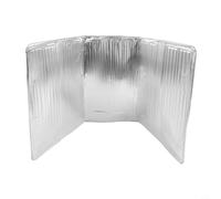 Jotekonoby Plaque déflectrice pour cuisinière à gaz - Protection contre les éclaboussures d'huile en aluminium avec design pliable, 90 x 50 cm - Bouclier thermique pour plaques à gaz et à induction