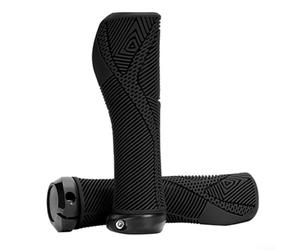 Jotekonoby Poignées de guidon de vélo de montagne 22,2 mm TPE antidérapant avec doublure en polypropylène pour cyclisme, noir (gris)