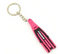 Jotekonoby Porte-clés de plongée sous-marine pour plongeurs - Porte-clés en silicone avec chaîne en acier, plongée avec tuba pour les amateurs de plongeurs, sports sous-marins (rose)