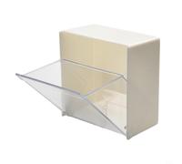 Jotekonoby Porte-papier rond pour filtres à café - Support de rangement résistant à la poussière et à l'humidité avec grande capacité de 200 feuilles, auto-adhésif