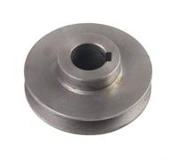 Jotekonoby Poulie de courroie trapézoïdale en fonte robuste de type A à rainure unique pour moteur de transmission de puissance industrielle pour compresseur d'air (19 x 100)