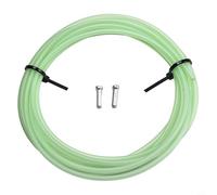 Jotekonoby Revêtement lubrifiant de protection de 3 m pour cheminement de câble interne 17 x 22 mm 23 x 29 mm + tube de boîtier de câble en PVC pour vélo avec tresse lisse (2329 vert)