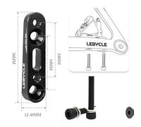 Jotekonoby Road For Bike Disc Brake Mount Adaptateur de frein à disque direct pour conversion de 140 à 160 mm, collier de frein en alliage d'aluminium avec disque avant et arrière (arrière)