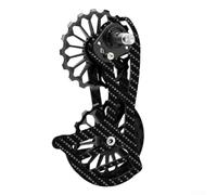 Jotekonoby Roue de guidage arrière en fibre de carbone pour séries 5800, 6000, 7000, 8000, 9000, en alliage d'aluminium léger usiné CNC avec ailettes anodisées (SD1)