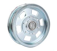 Jotekonoby Roue de renvoi plate pour pont de tondeuse 121,9 cm, 137,2 cm, 152,4 cm, 182,9 cm - Poulie de renvoi de rechange compatible avec les pièces de tondeuse à gazon 033-7201-00 et 033-8000-00