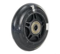 Jotekonoby Roue flash LED pour scooter - 80 mm x 2,2 cm Roue arrière lumineuse de rechange avec roulements ABED-7, compatible avec les mini scooters électriques, (noir)