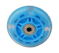 Jotekonoby Roue flash LED pour scooter - 80 mm x 2,2 cm Roue arrière lumineuse de rechange avec roulements ABED-7, compatible avec les mini scooters électriques, (bleu)