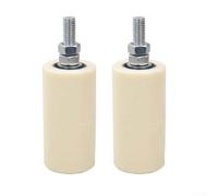 Jotekonoby Rouleau de guidage pour portail coulissant pour rails d'angle en acier et ronds, roue de porte coulissante robuste avec boîtier en polypropylène et roue enveloppée de nylon, roulette à