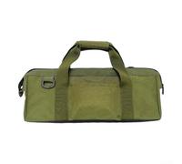 Jotekonoby Sac à outils de camping, organiseur de rangement Oxford robuste avec base imperméable et poches latérales pour marteaux, piquets de tente (vert)