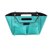 Jotekonoby Sac à outils pliable avec crochet en métal, pochette de rangement en tissu Oxford imperméable et robuste pour accrocher des outils, pochette d'échelle portable pour (A)