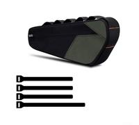 Jotekonoby Sac de cadre pour vélos de route, pochette imperméable en fibre de carbone PU avec fermeture sécurisée, s'adapte aux zones triangulaires, rangement léger de 210 g (orange)