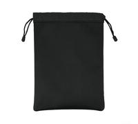 Jotekonoby Sac de rangement pour écouteurs AirPods Max, étui de protection en nylon avec doublure douce et cordon de serrage, pochette compacte pour accessoires audio portables (noir)