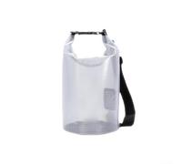 Jotekonoby Sac seau étanche portable pliable de grande capacité pour camping, randonnée, natation, rafting 2 L, 5 L, 10 L, 15 L, transparent (5 L)