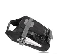 Jotekonoby Sacoche arrière étanche pour vélo avec bandes de sécurité réfléchissantes - Sacoche compacte en maille PVC pour la conduite de nuit (noir)