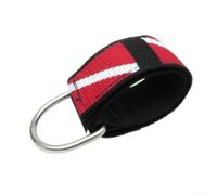Jotekonoby Sangle de poignet réglable en nylon avec anneau en D en métal - Drapeau - 37 x 4 cm