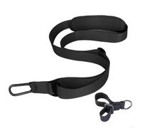 Jotekonoby Sangle d'épaule pour débroussailleuse avec crochet en métal, harnais rembourré réglable pour souffleur de feuilles, sangle à outils en nylon robuste, convient pour EGO (noir)