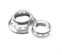 Jotekonoby Steez décoratif pour moulinets Daiwa compatible 20/21/22 Tatula Alphas avec Salamandura 16 Sv/17 Atw/ssair Silver Creek Ring 22/23 (Argent)