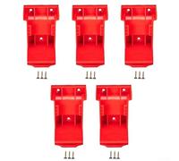 Jotekonoby Support à outils pour support de batterie 18 V, stockage de batterie pour modèles 18 V 20 V 48-11-1820 48-11-1850 48-11-1860, organiseur mural (5 CPS)