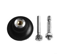 Jotekonoby Support de disque de ponçage de 2/3" avec adaptateur à changement rapide pour disques de 5,1 cm et 7,6 cm, comprend 2 tiges de 6,35 mm (rondes et hexagonales) (5,1 cm)