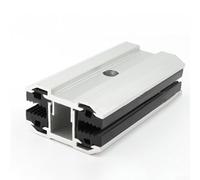 Jotekonoby Support de montage en aluminium anodisé pour panneaux à film mince de 6 à 10 mm, pince de fixation avec vis et écrous (1 pièce)