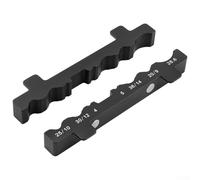 Jotekonoby Support de réparation avec étau réglable pour moyeu, pédale, essieu, fourche avant - Fixation d'entretien de vélo en alliage d'aluminium, 157,5 x 54,5 x 18 x 15 mm, 210 g (argenté)