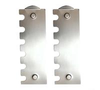 Jotekonoby Support de spatule pour barbecue avec évacuation de la graisse, en acier inoxydable, 15,5 x 5 x 2 cm, écran de rétention des aliments pour la cuisine en plein air, facile à nettoyer