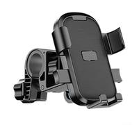 Jotekonoby Support de téléphone rotatif à 360 degrés pour moto avec verrouillage automatique et absorption des chocs pour vélos électriques et motos, noir (poignée)