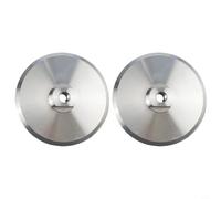 Jotekonoby Support en aluminium pour meuleuse d'angle à filetage M14, tampon de polissage de 125 mm compatible avec polisseuse à air, lot de deux tampons à changement rapide