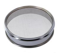 Jotekonoby Tamis de test de 20 cm avec 4 mailles à 600 options de maille, maille en acier inoxydable, cadre chromé pour tests de laboratoire, tamis industriel pour poudre, sol (maille 20)