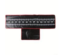 Jotekonoby Tapis de décrochement de pêche 140 x 35 cm avec mètre ruban pour poissons prédateurs, tapis d'atterrissage compact enroulable avec genouillère pour pêcheurs, polyester Dura