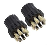 Jotekonoby Tête de brosse de rechange en laiton pour balai à vapeur, accessoire de tête de balai en plastique durable et laiton, brosse à récurer robuste pour fours et grilles