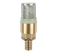 Jotekonoby Vanne anti-retour en laiton avec filtre en acier inoxydable pour irrigation de jardin, étang, piscine, contrôle du débit d'eau (valves 1,9 cm + diamètre 19 mm)